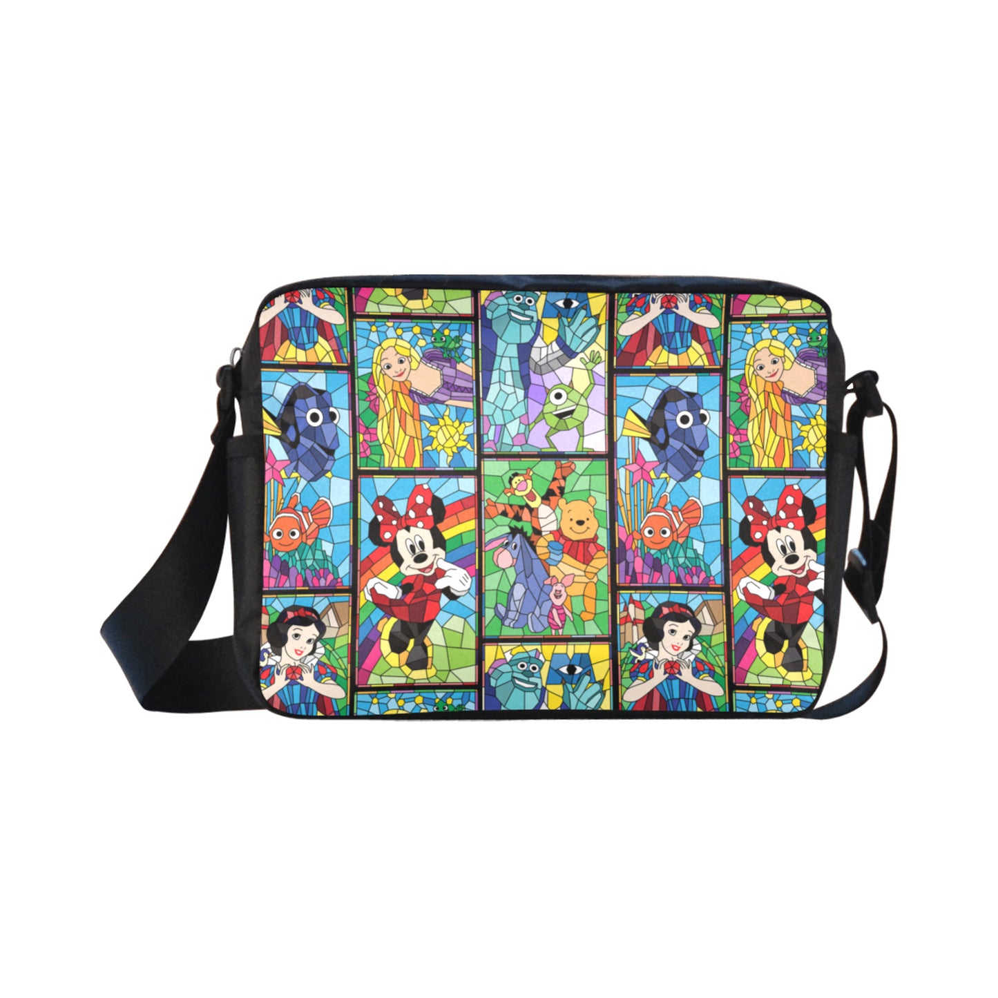 Stained Glass Characters Classic Cross-body Nylon Bag