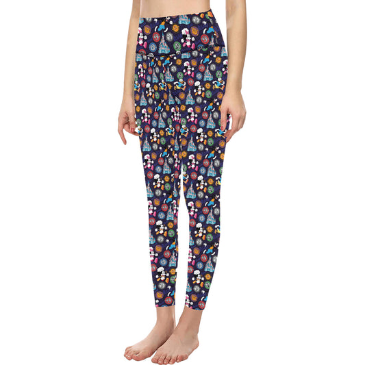 Mickey Wine And Dine Race Women's Athletic Leggings