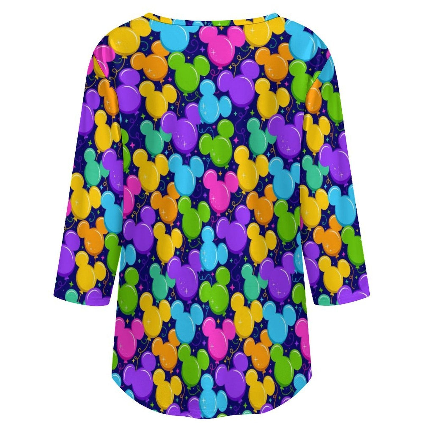 Park Balloons Women's 3/4 Sleeve Pleated Tunic Top - Ambrie