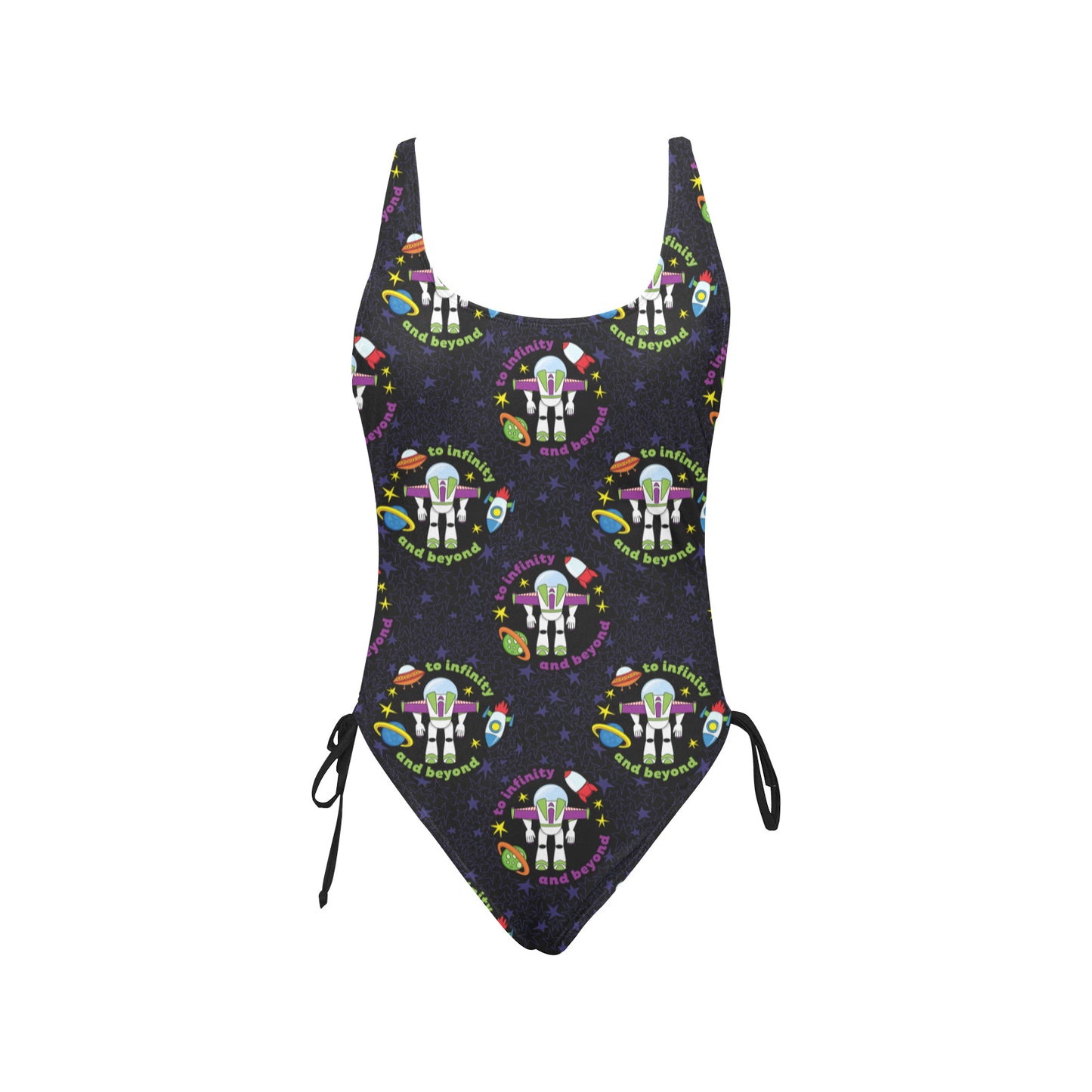 To Infinity And Beyond Drawstring Side Women's One-Piece Swimsuit