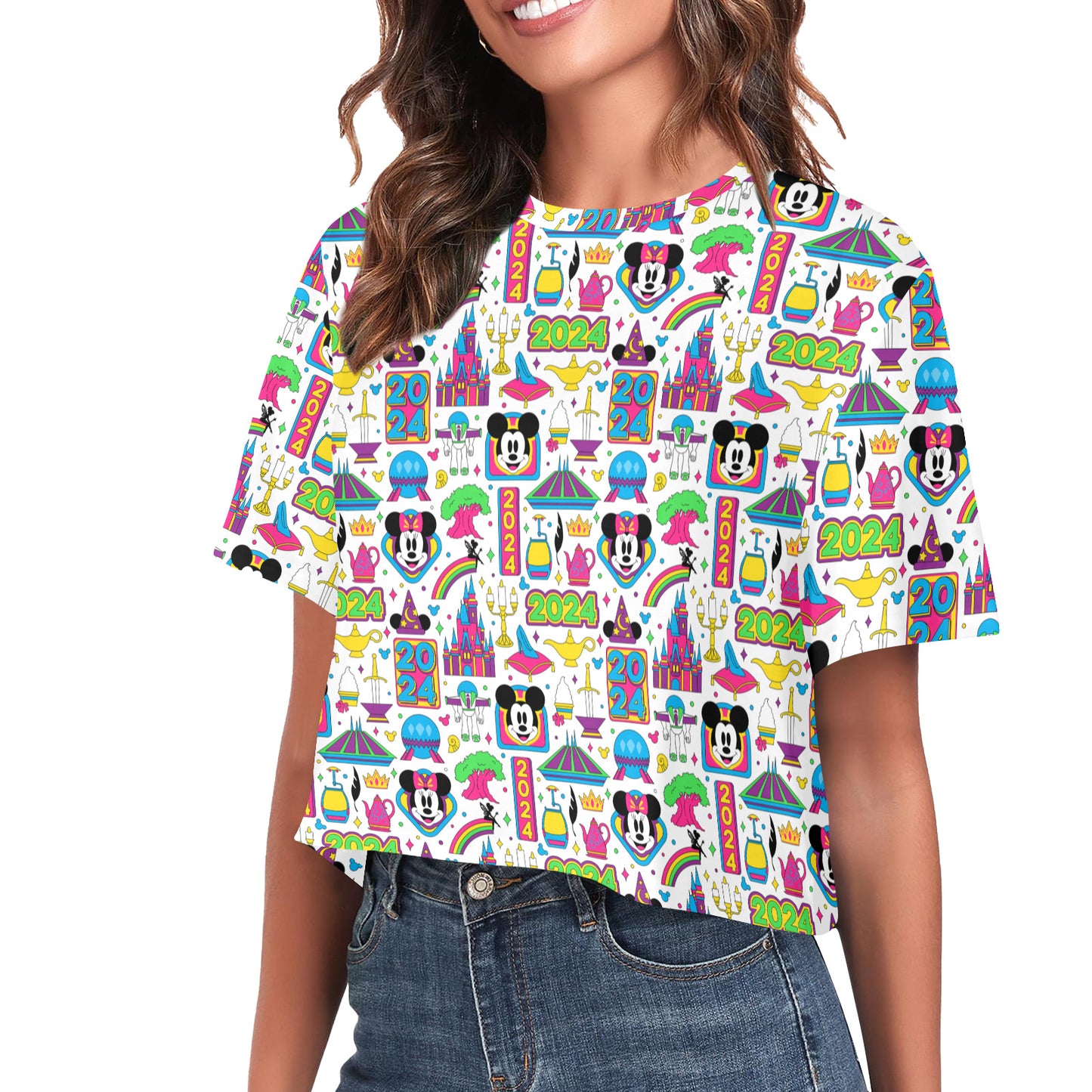 Disney 2024 Women's Cropped T-shirt