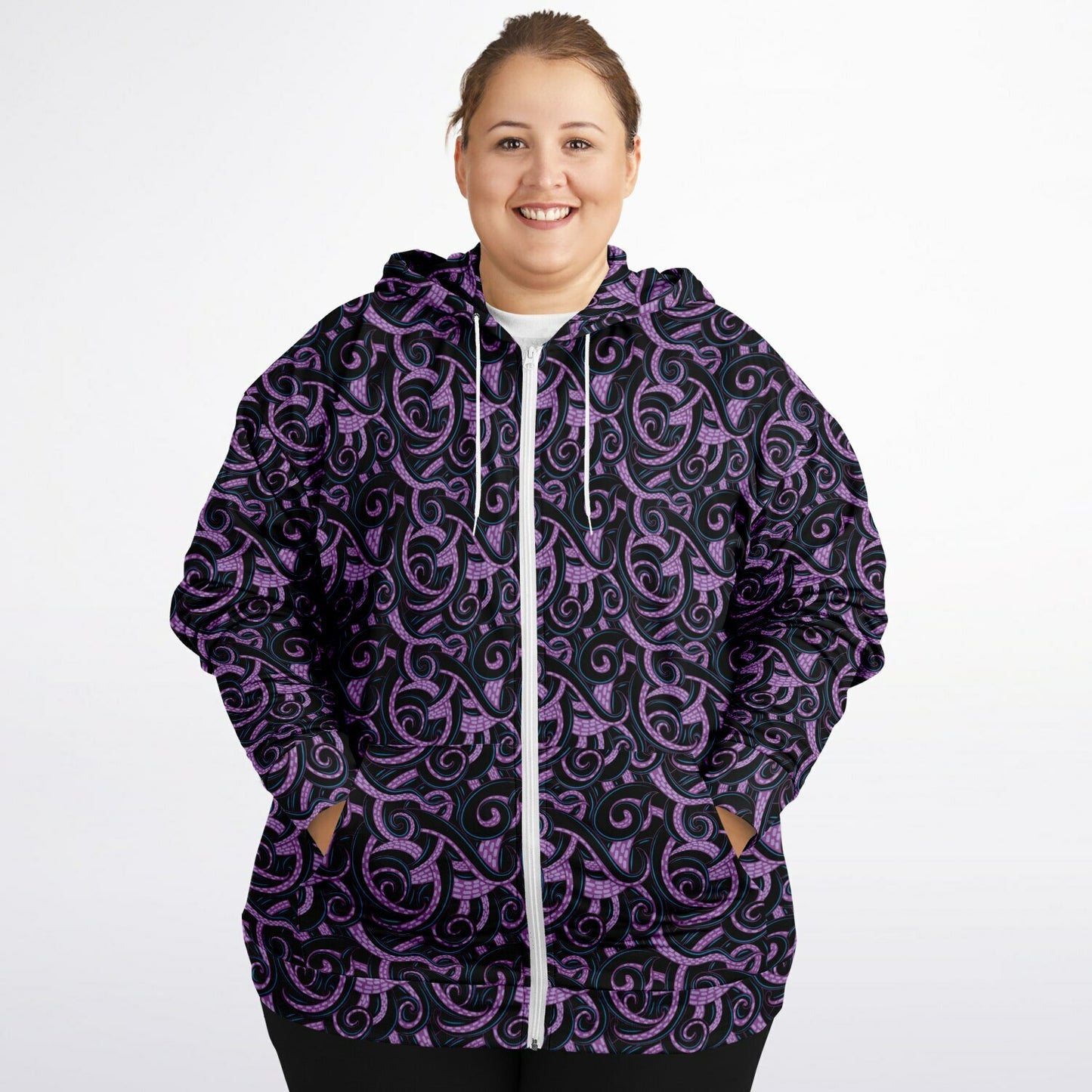 Ursula Tentacles Plus-size Unisex Zip Hoodie