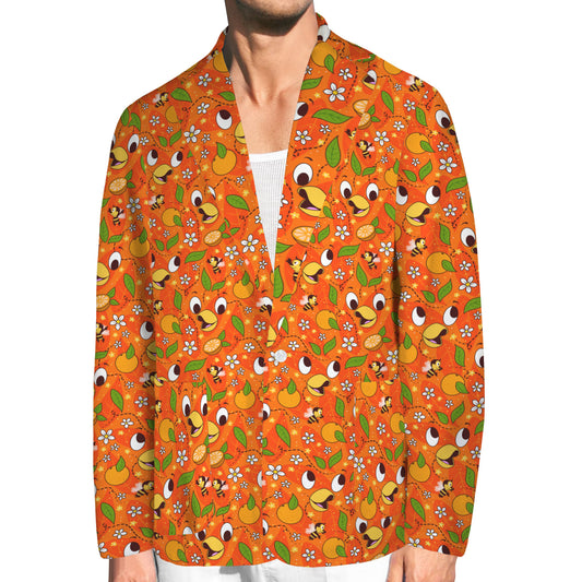 Orange Bird Men's Blazer Jacket