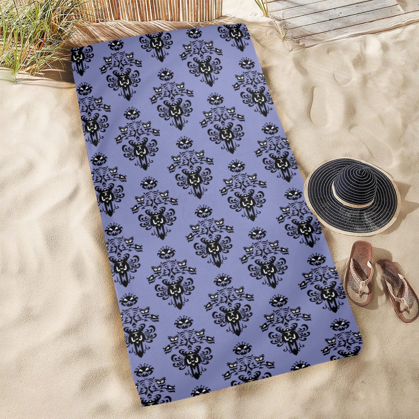 Haunted Mansion Wallpaper Beach Towel