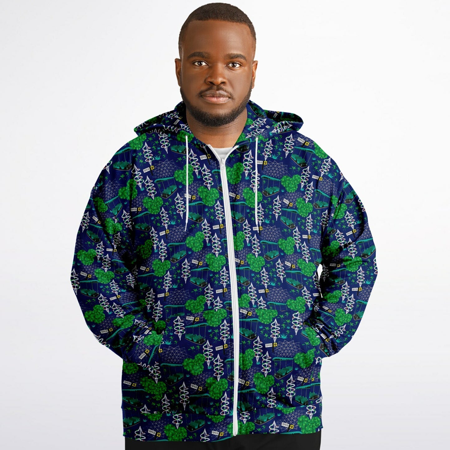 Living With The Land Plus-size Unisex Zip Hoodie