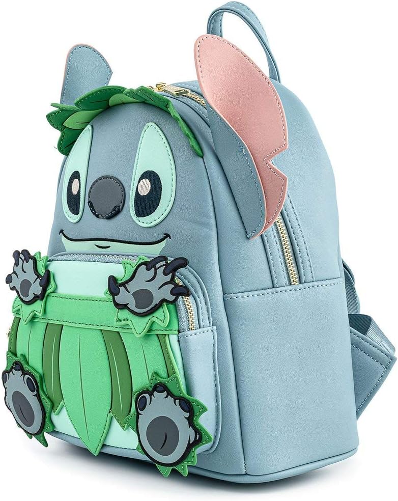 Disney Stitch Luau Cosplay Womens Double Strap Shoulder Bag Purse Backpack