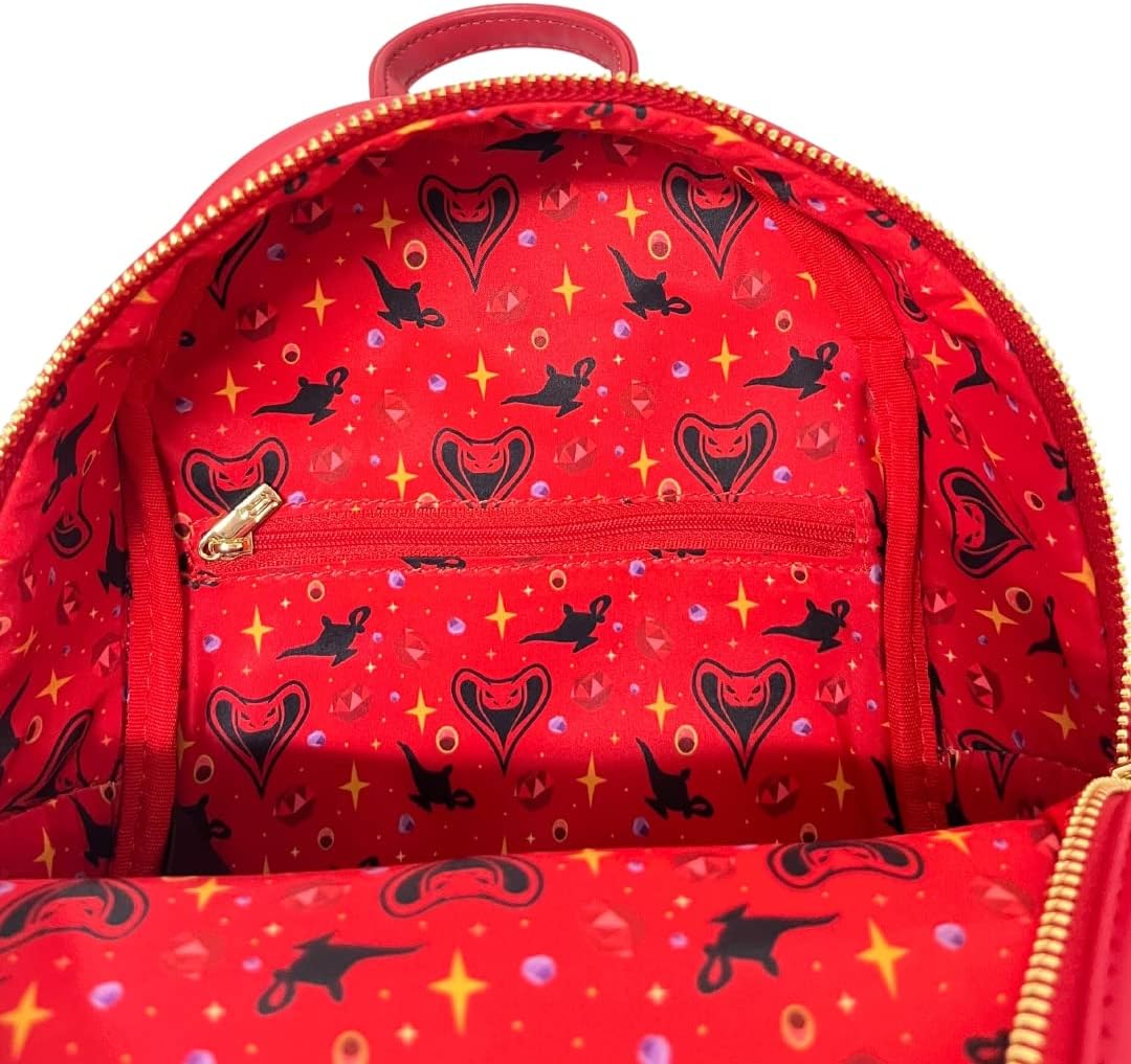 Loungefly Exclusive Disney Aladdin Jasmine and Jafar Snake Double Strap Shoulder Bag