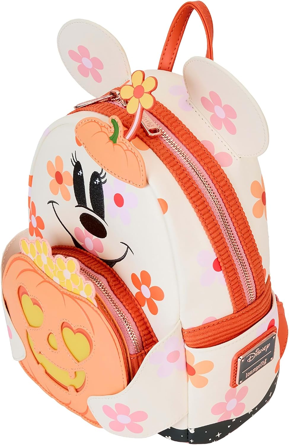 Loungefly Disney Minnie Mouse Floral Ghost Light Up Glow Mini Backpack