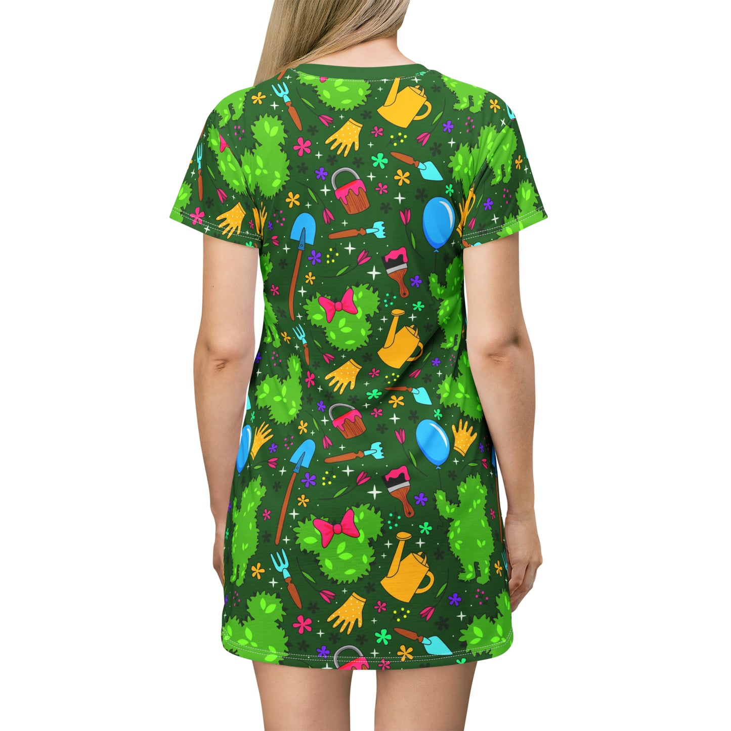 Flower And Garden T-Shirt Dress