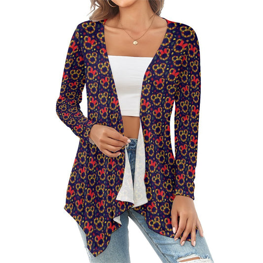 Fall Leaves Women's Short Cardigan