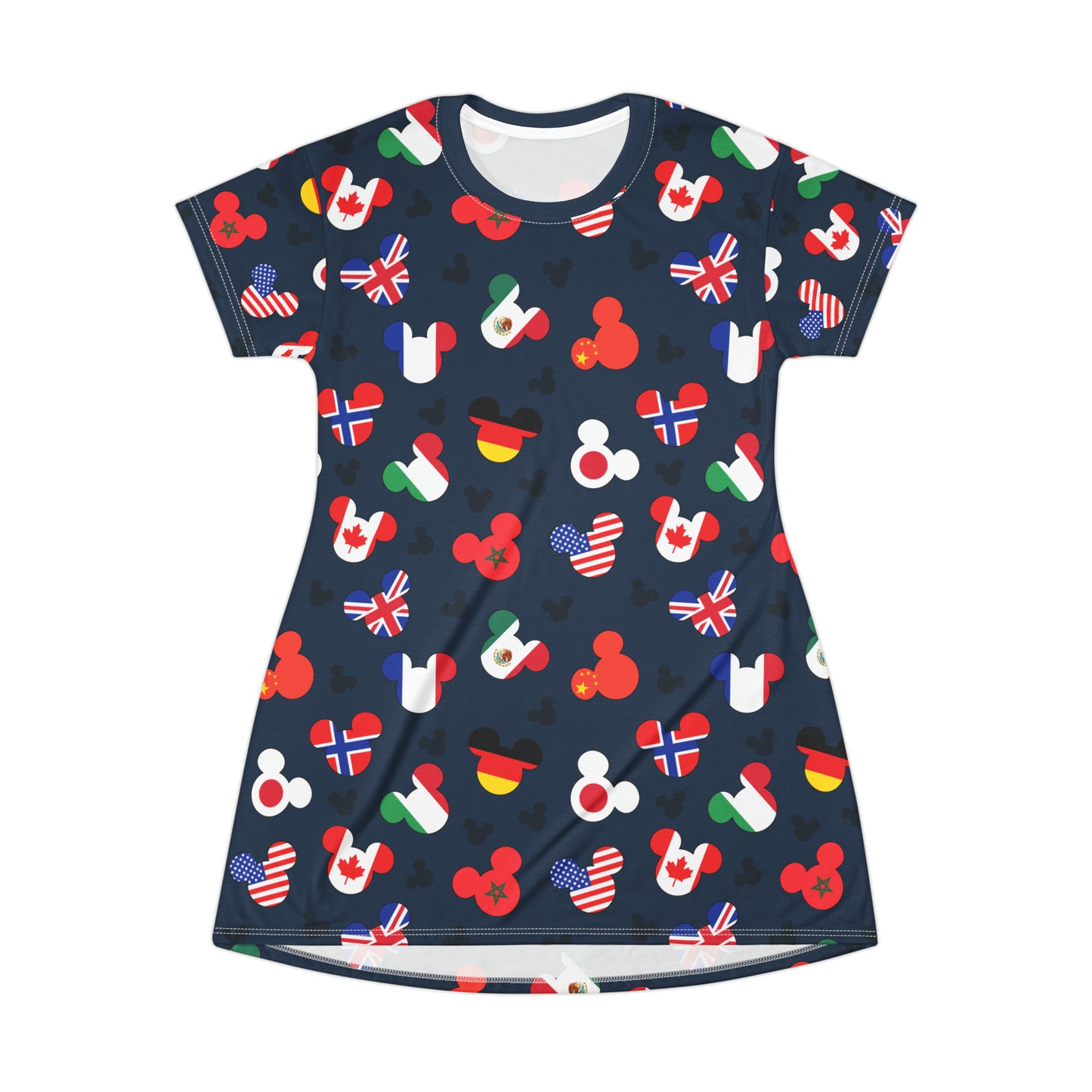 Disney World Epcot Around The World T-Shirt Dress