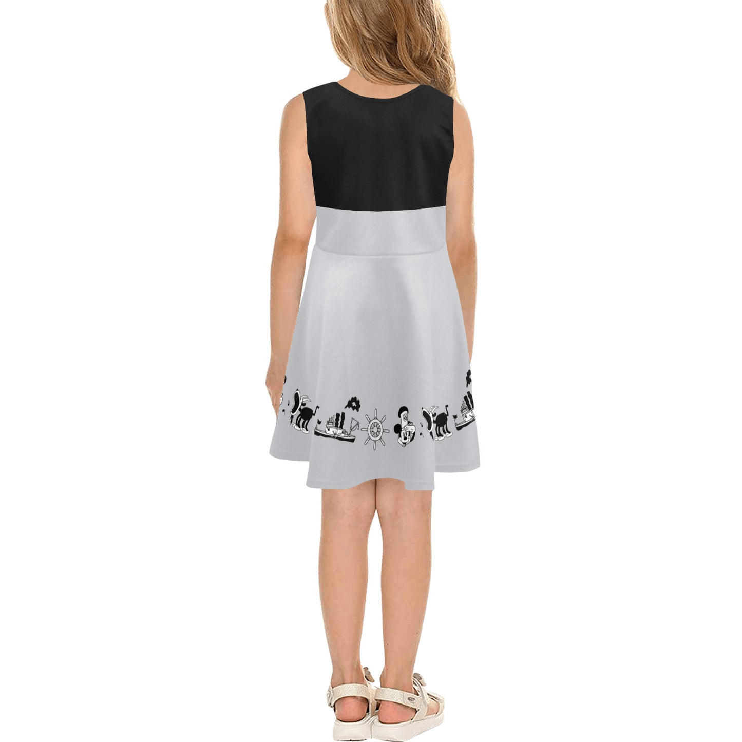 Steamboat Mickey Girls' Sleeveless Sundress