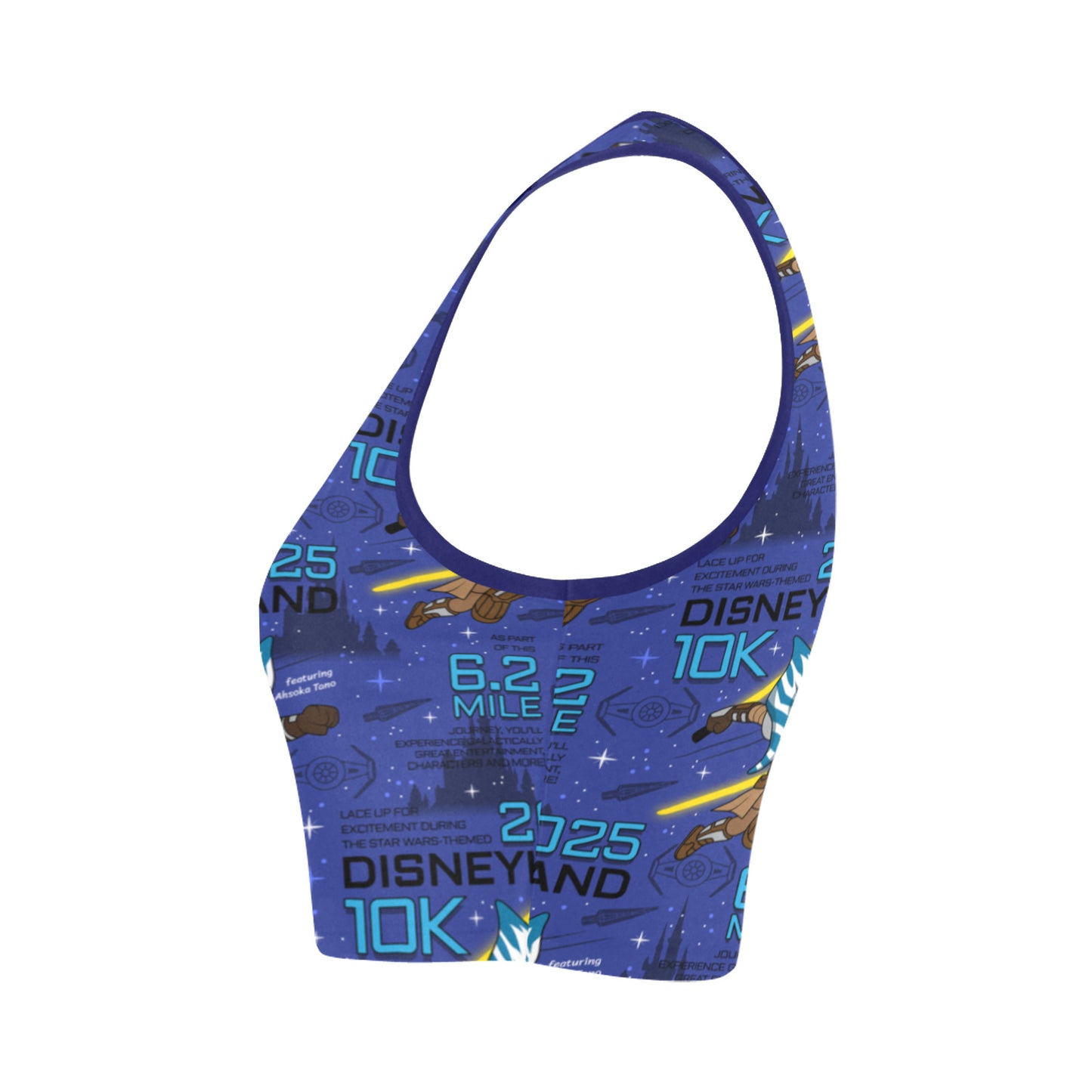 Disneyland 10K Women's Athletic Crop Top