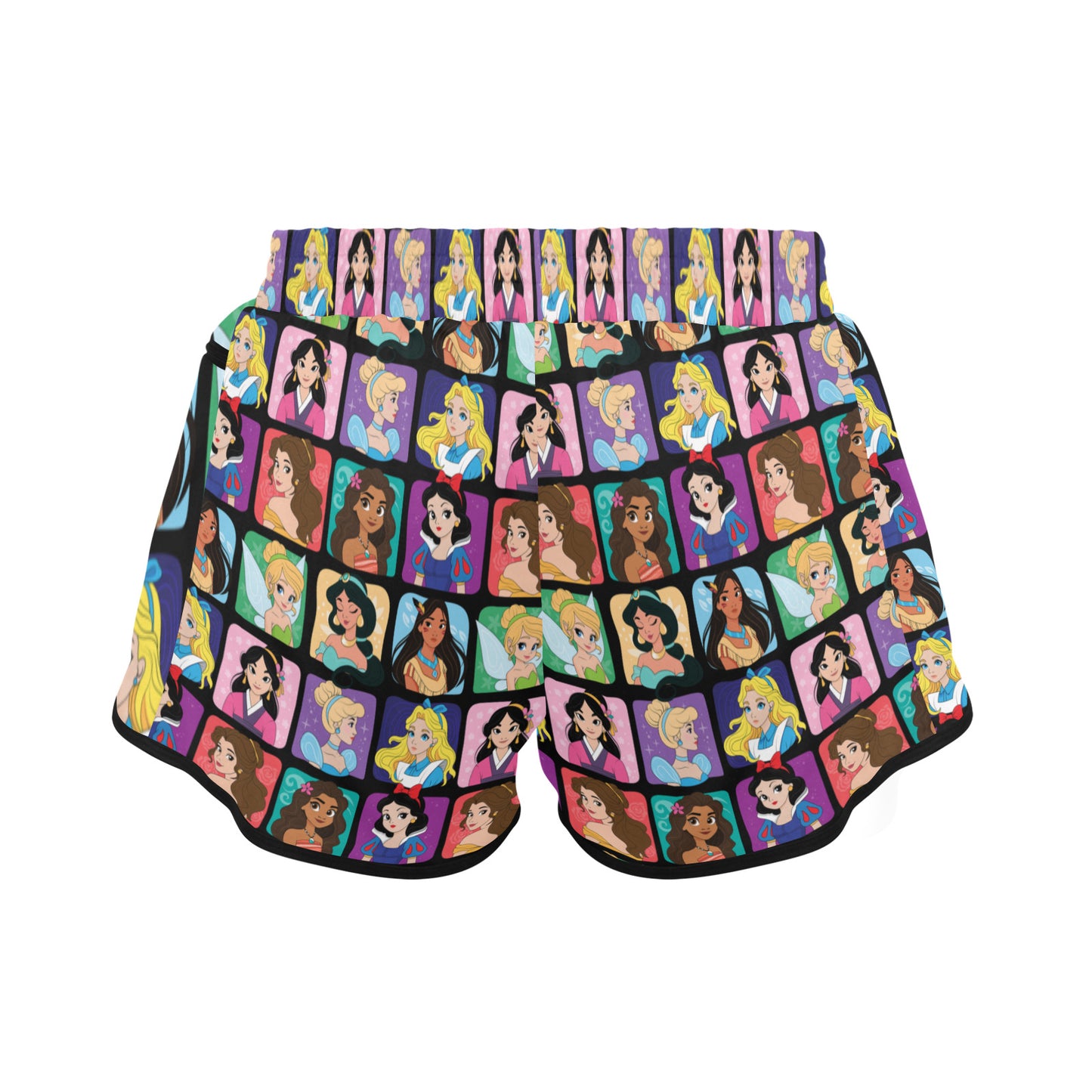 Princess Portraits Women's Athletic Sports Shorts