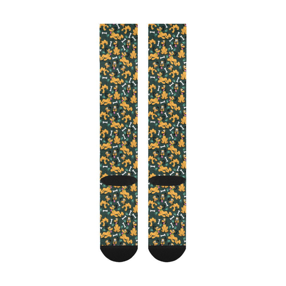 Disney Pluto Life Is Better With A Dog Over-The-Calf Socks