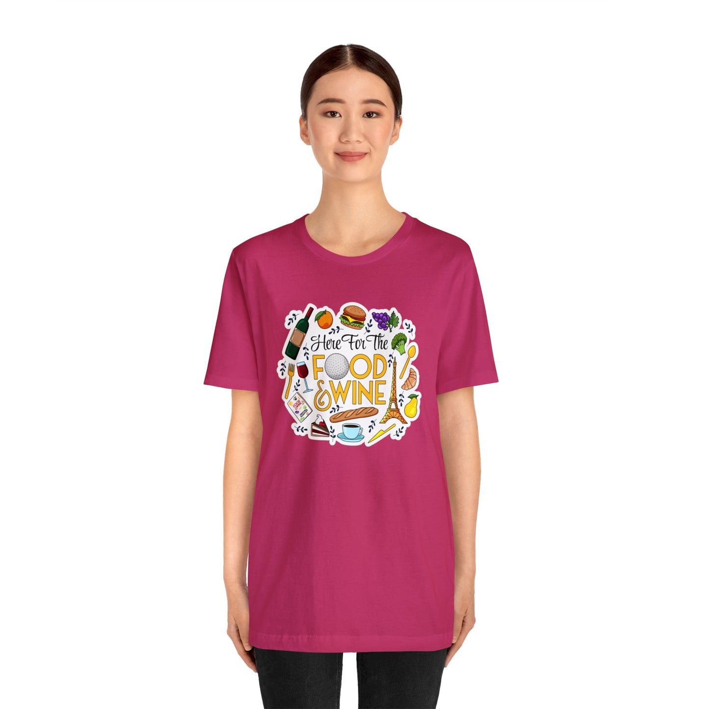 Food And Wine Unisex Gaphic Tee