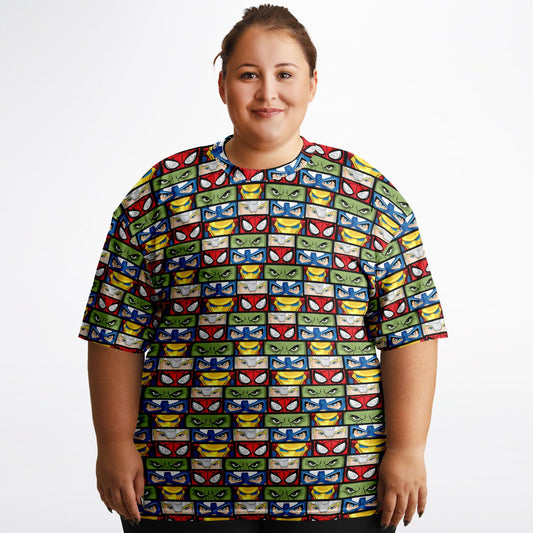 Super Heroes Eyes Unisex Plus-size T-Shirt