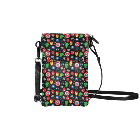 Super Heroes Small Cell Phone Purse
