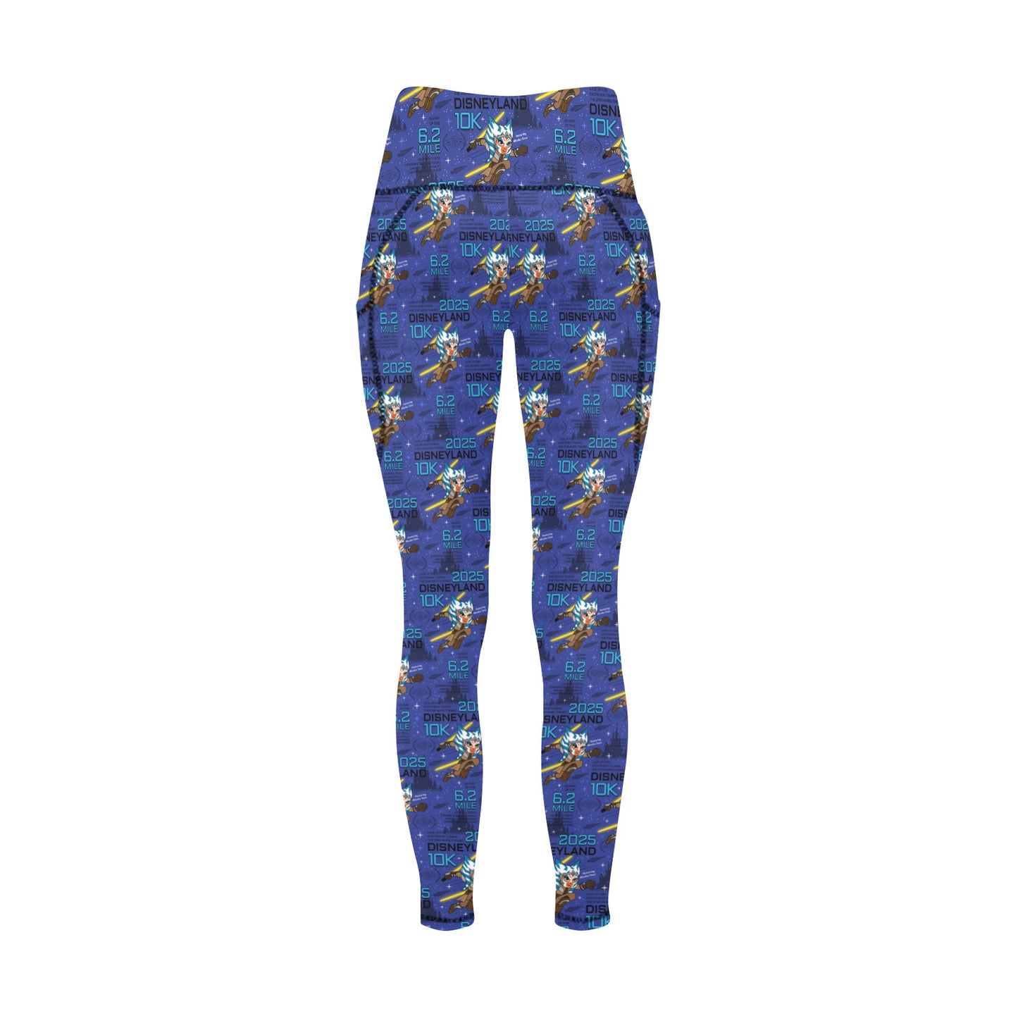 Disneyland 10K Women's Athletic Leggings Wth Pockets