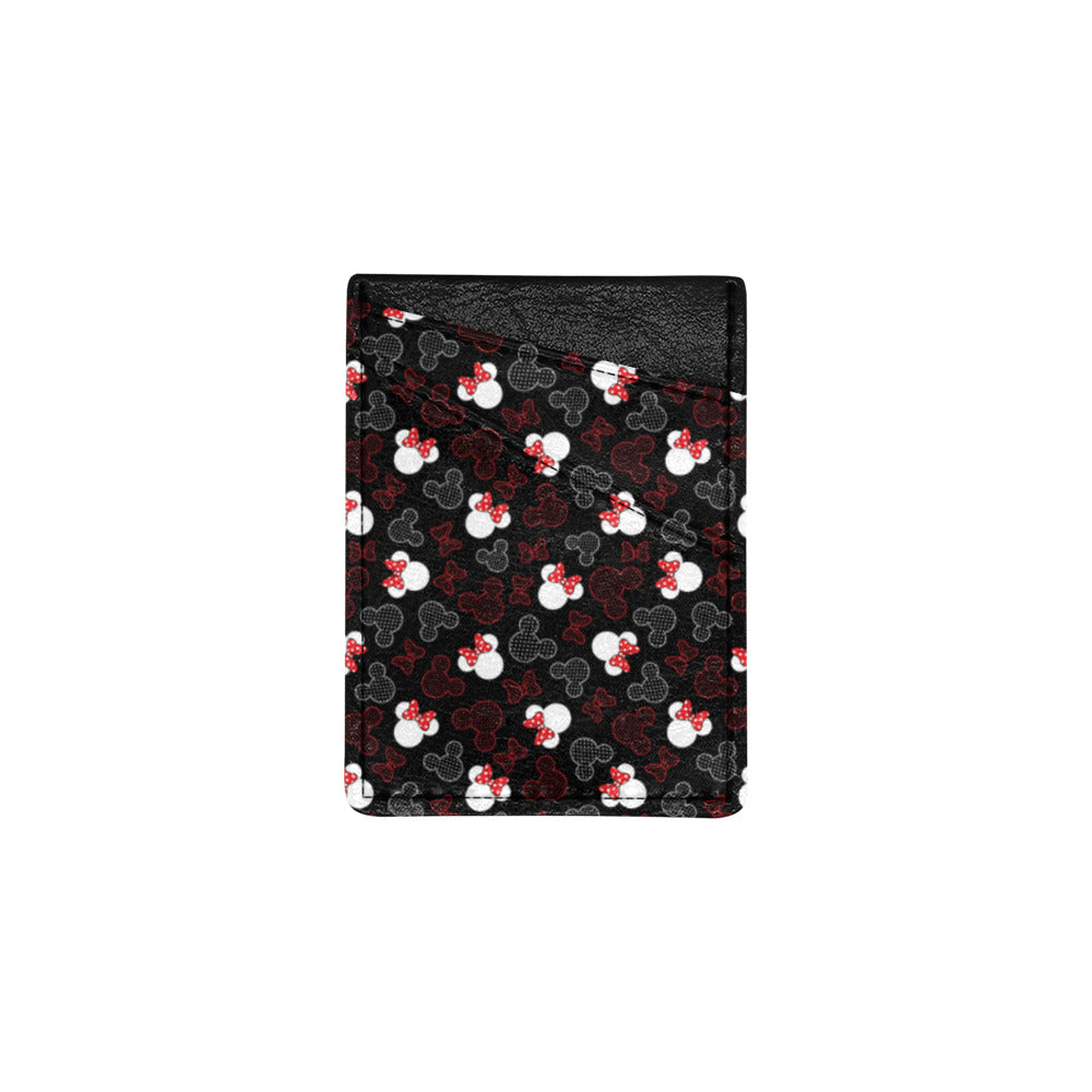 Mickey And Minnie Dots Cell Phone Card Holder