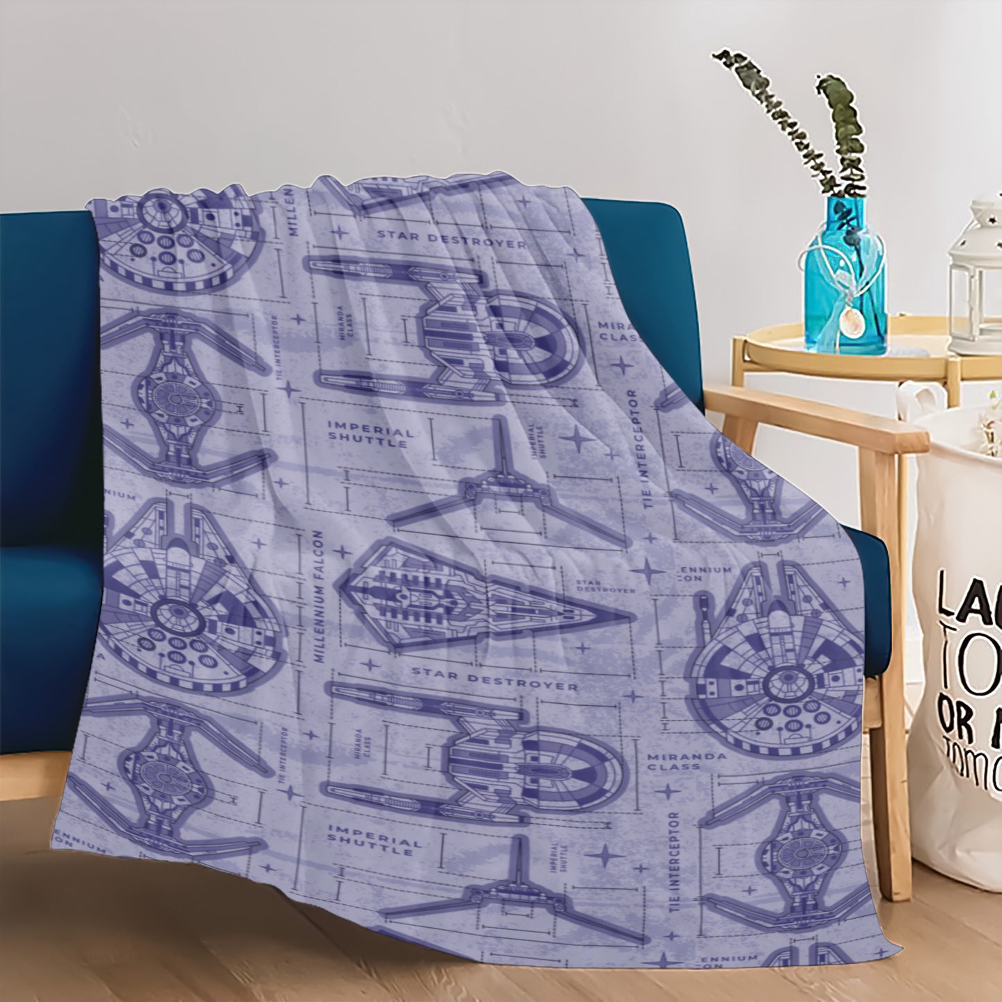 Star Wars Blue Prints Ultra-Soft Micro Fleece Blanket 32"x48"