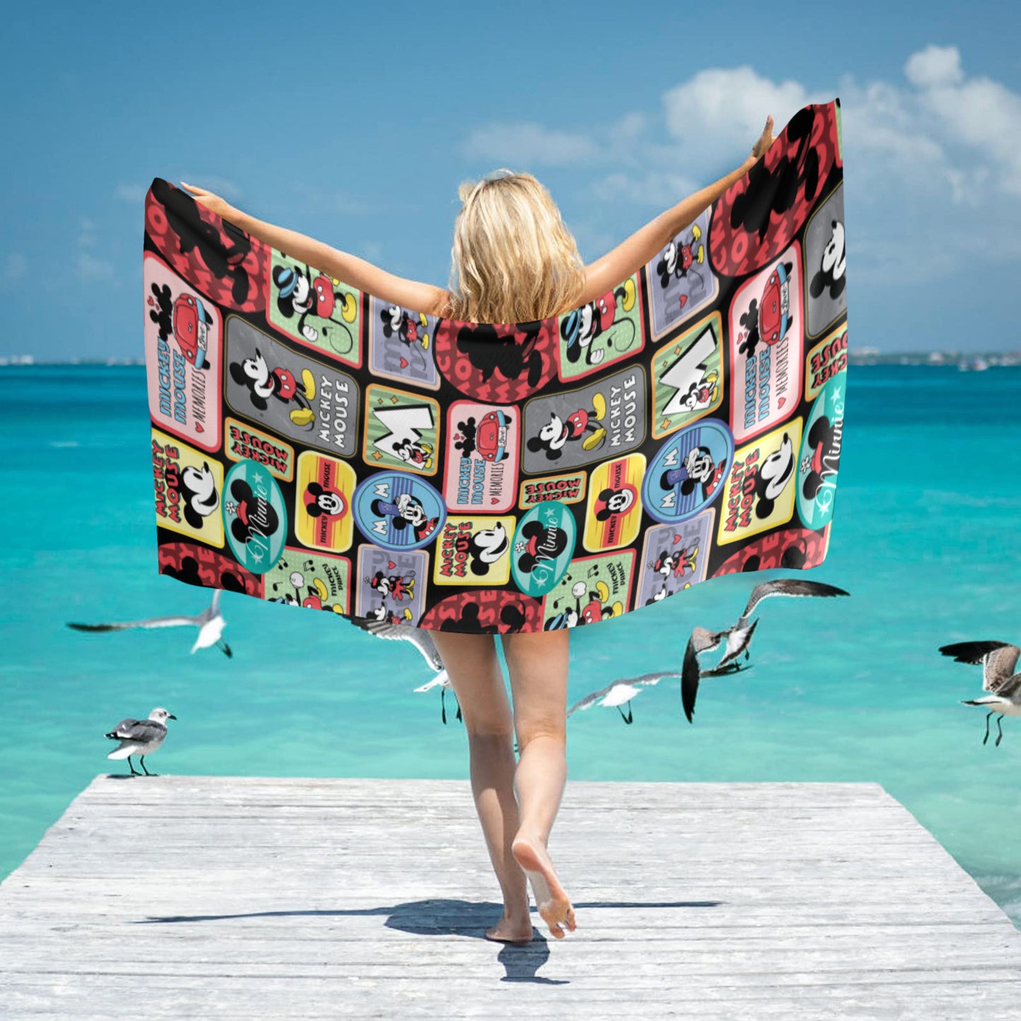Stickers Beach Towel