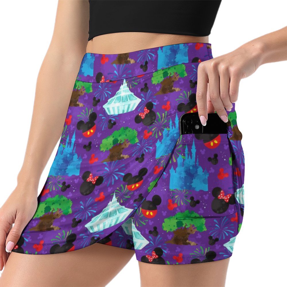 Park Hopper Fireworks Athletic A-Line Skirt With Pocket