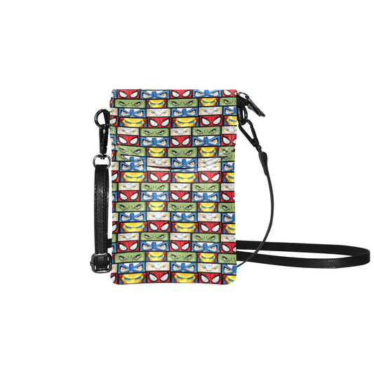 Super Heroes Eyes Small Cell Phone Purse