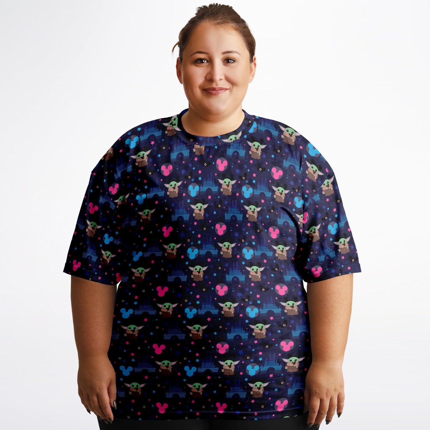 Baby Yoda Castles Unisex Plus-size T-Shirt