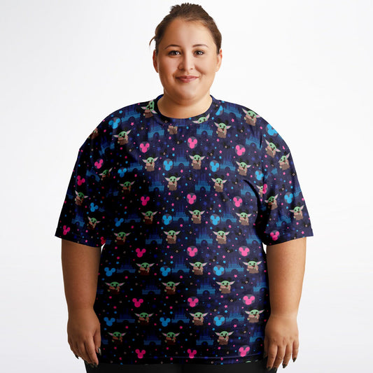 Baby Yoda Castles Unisex Plus-size T-Shirt
