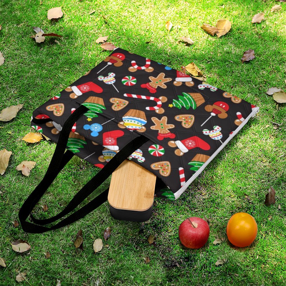 Christmas Snacks Zipper Picnic Mat