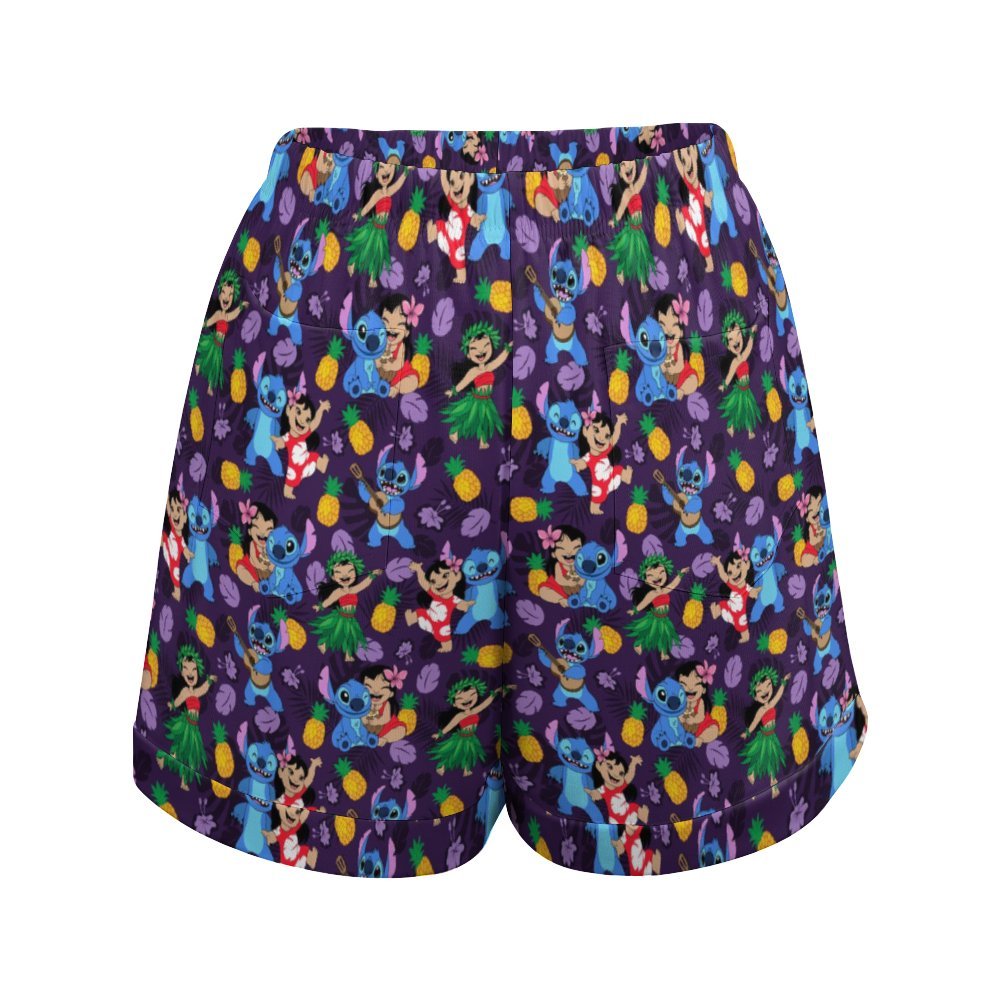 Island Friends Women's High-Waisted Loose Shorts With Pockets