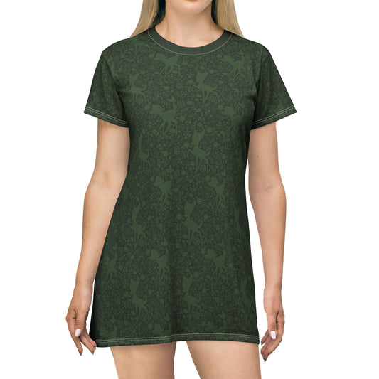 Disney Bambi Forest Silhouette T-Shirt Dress