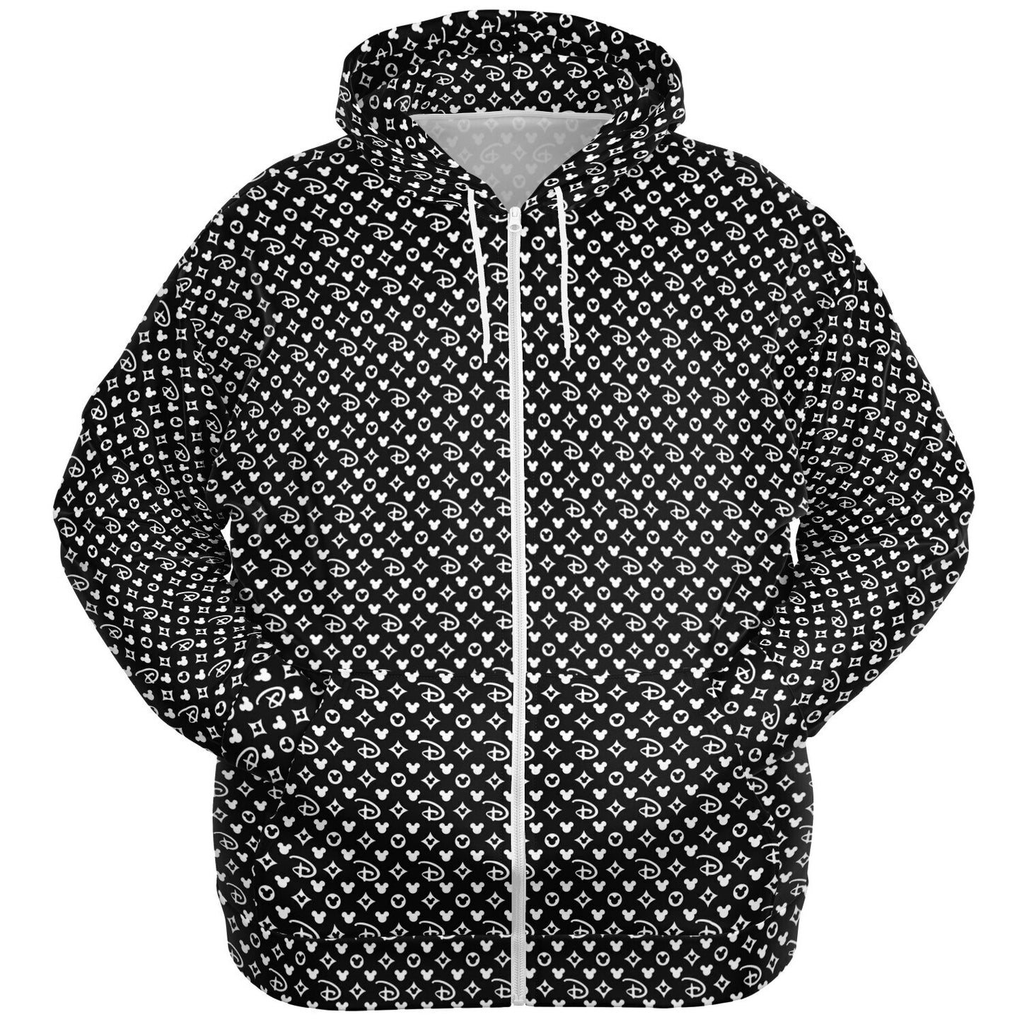 Designer Plus-size Unisex Zip Hoodie