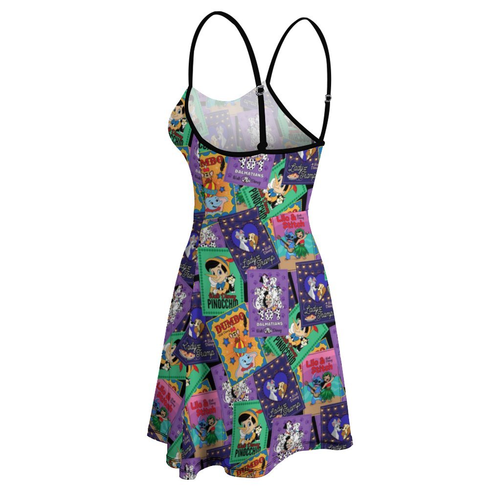 Classic Posters Women's Sling Short Dress