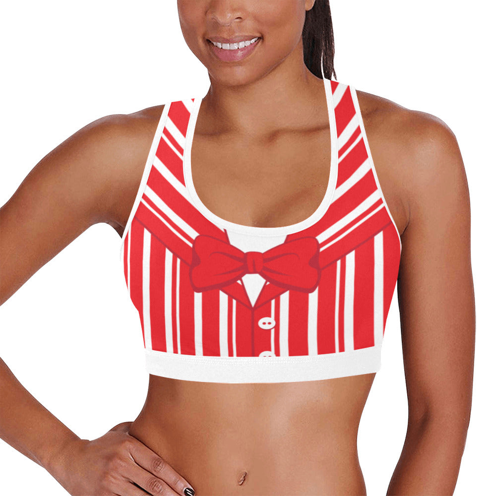 Dapper Dan Red Women's Sports Bra