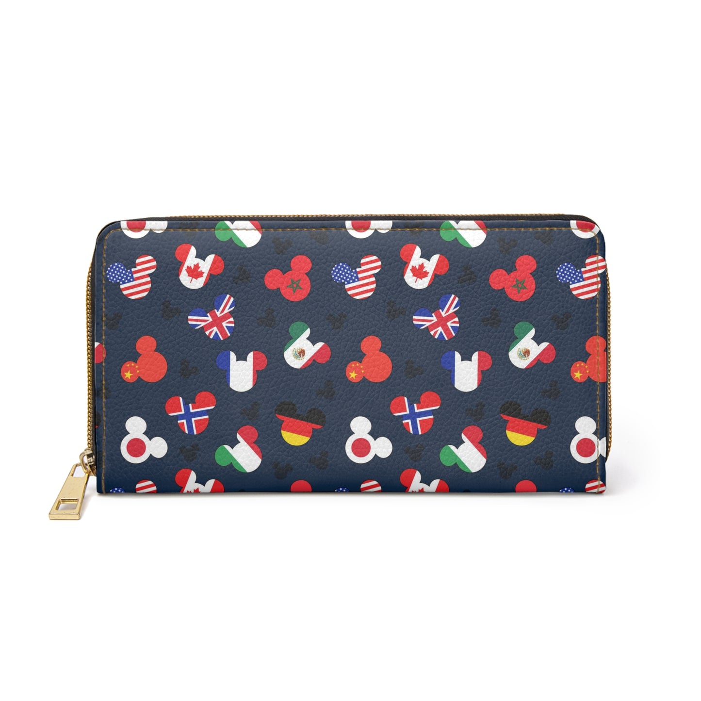 Mickey Flags Zipper Wallet
