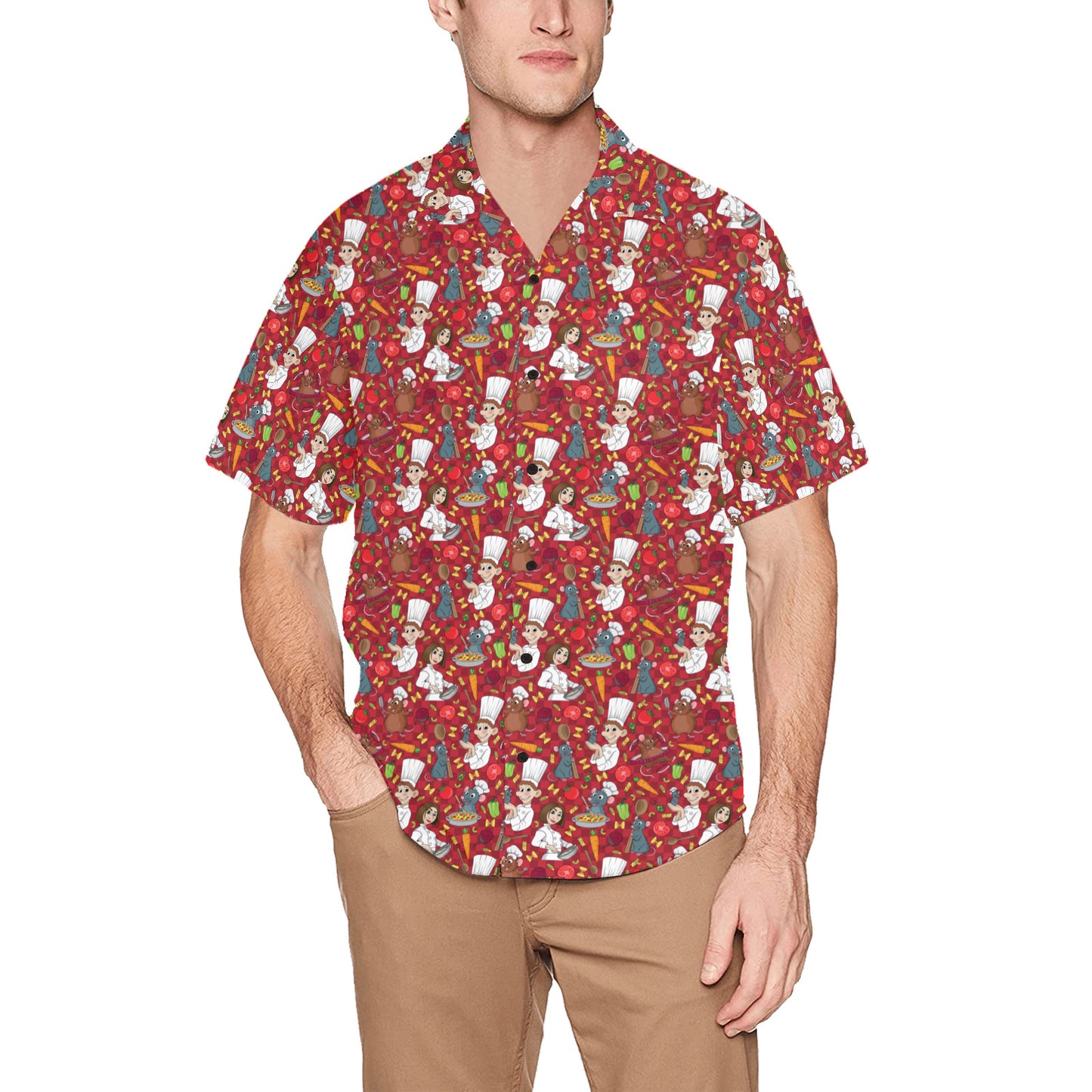 Ratatouille Hawaiian Shirt With Chest Pocket