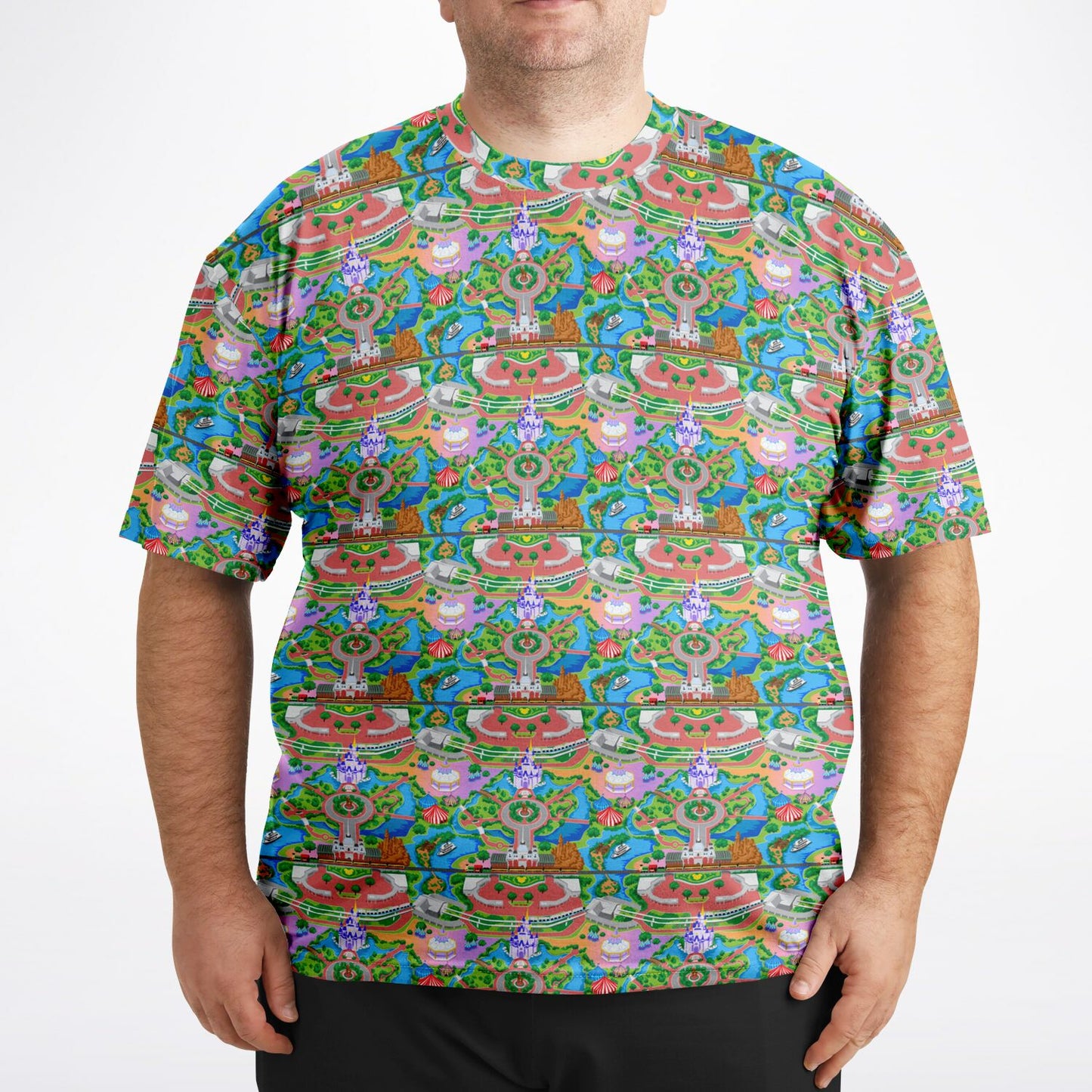 Park Map Unisex Plus-size T-Shirt