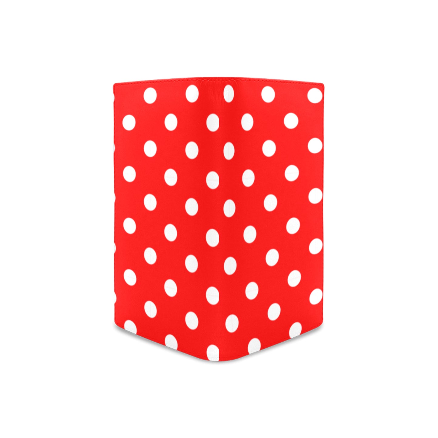 Red With White Polka Dots Women's Leather Wallet