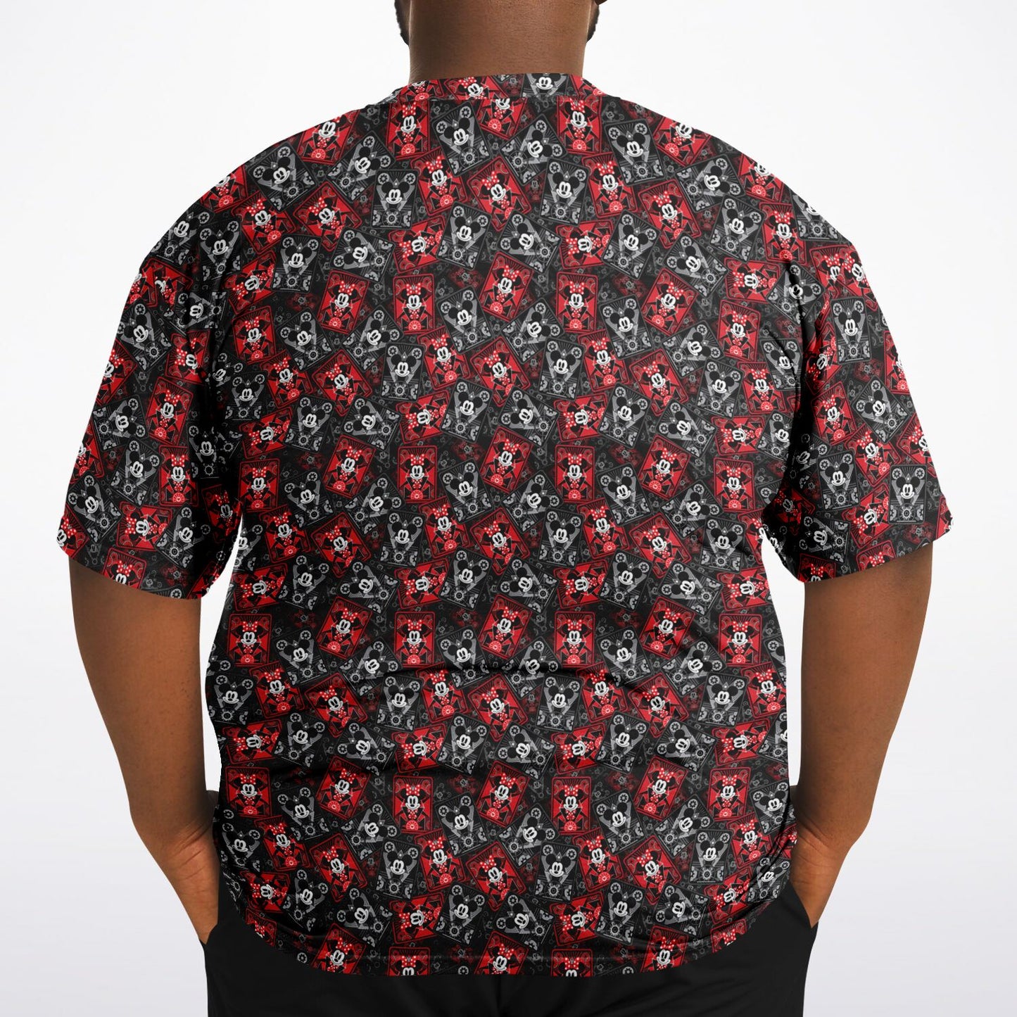 Steamboat Mickey And Minnie Cards Unisex Plus-size T-Shirt