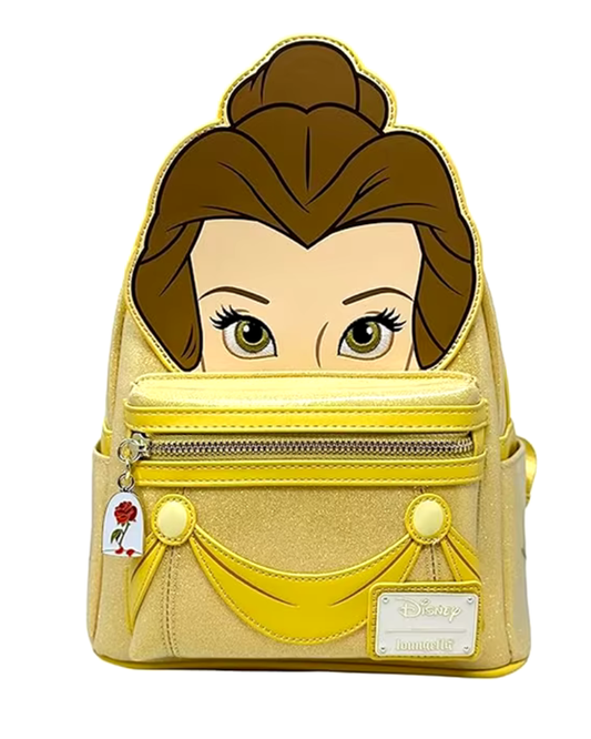 Disney Beauty and the Beast Belle Cosplay Glitter Backpack