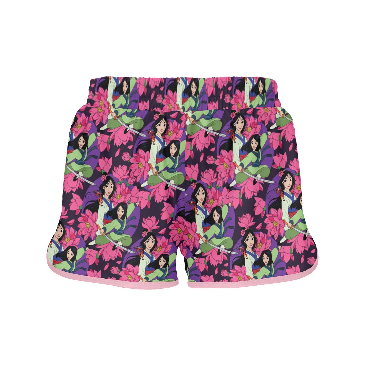 Blooming Flowers Women's Athletic Sports Shorts