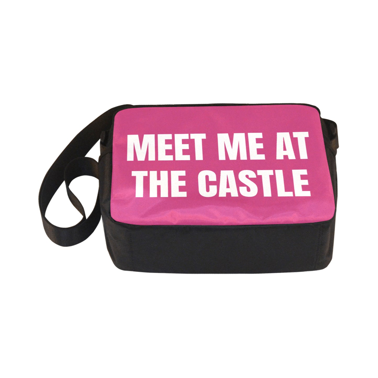 Meet Me At The Castle Pink Classic Cross-body Nylon Bag