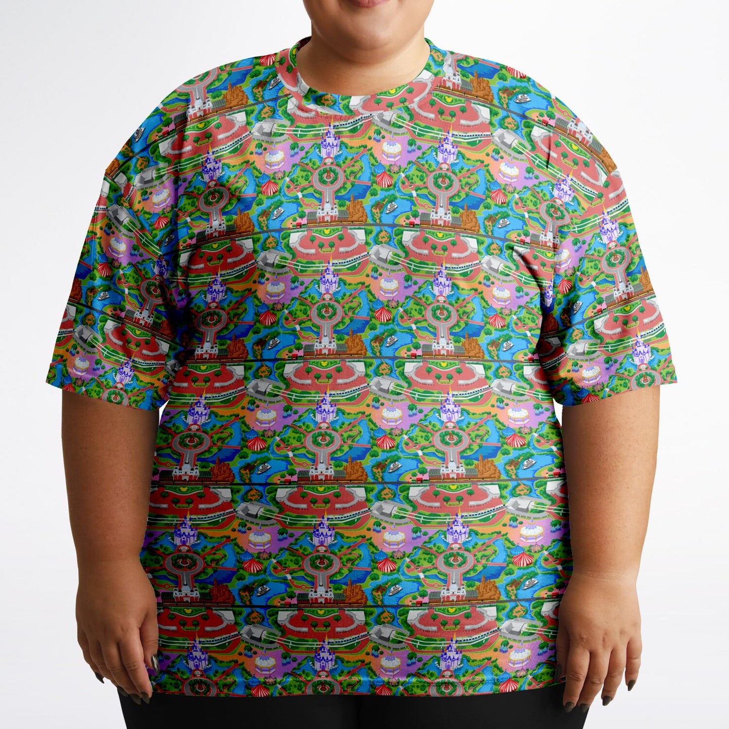 Park Map Unisex Plus-size T-Shirt