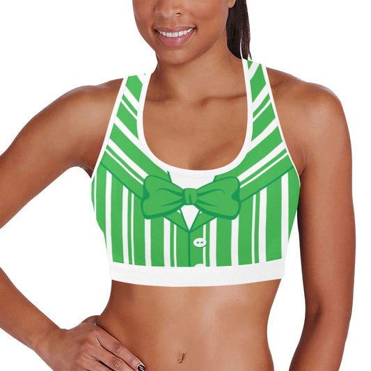 Dapper Dan Green Women's Sports Bra