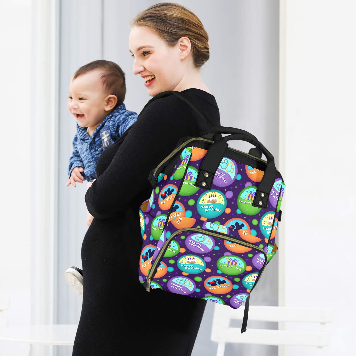 Button Collector Multi-Function Diaper Bag