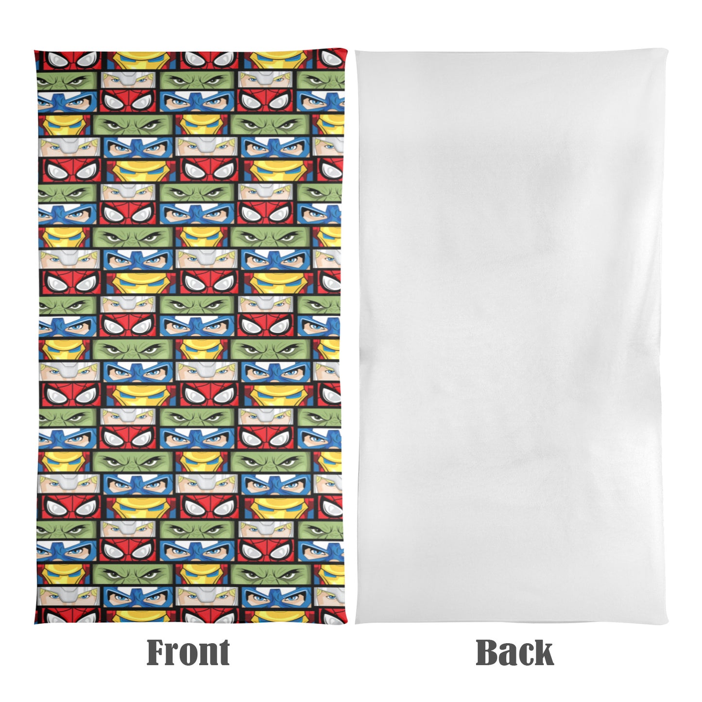 Super Heroes Eyes Beach Towel