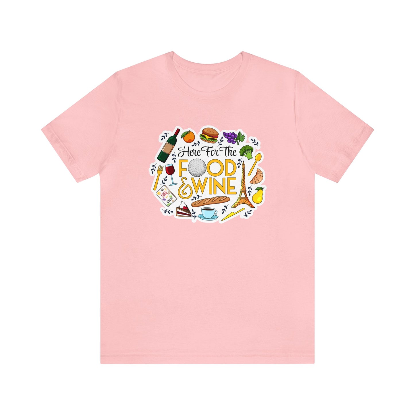 Food And Wine Unisex Gaphic Tee