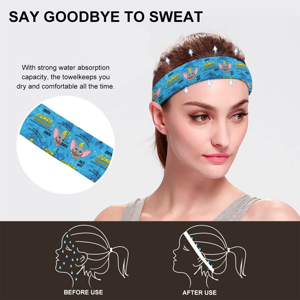 Disneyland Dumbo Double Dare Sports Sweat Headband